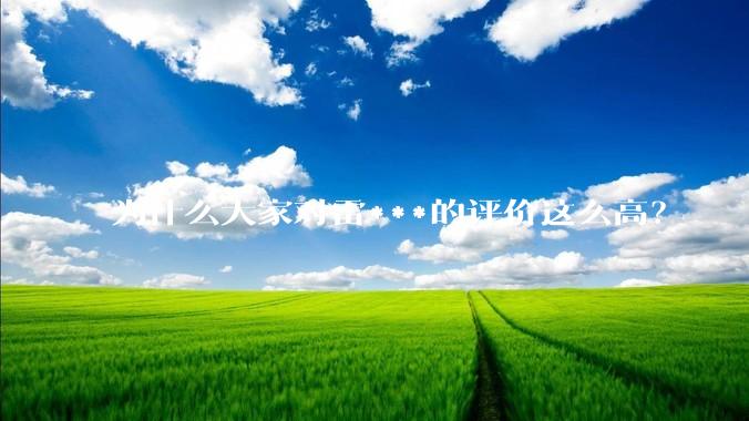 为什么大家对雷***的评价这么高？