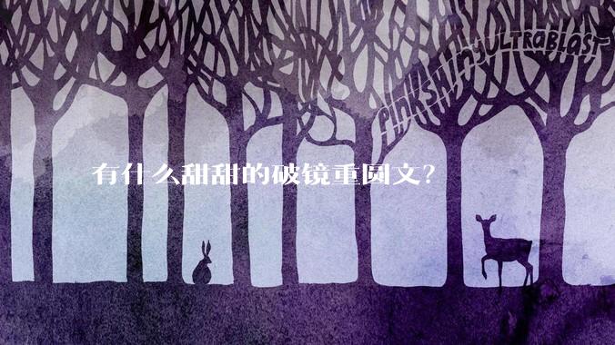 有什么甜甜的破镜重圆文？