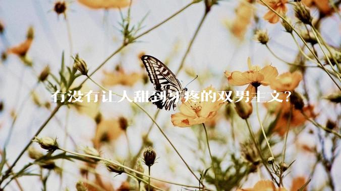有没有让人甜到牙疼的双男主文？